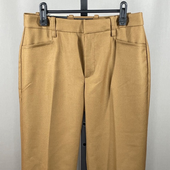 NEW Banana Republic Pants Womens 2 brown wool straight leg preppy classic - Picture 2 of 10